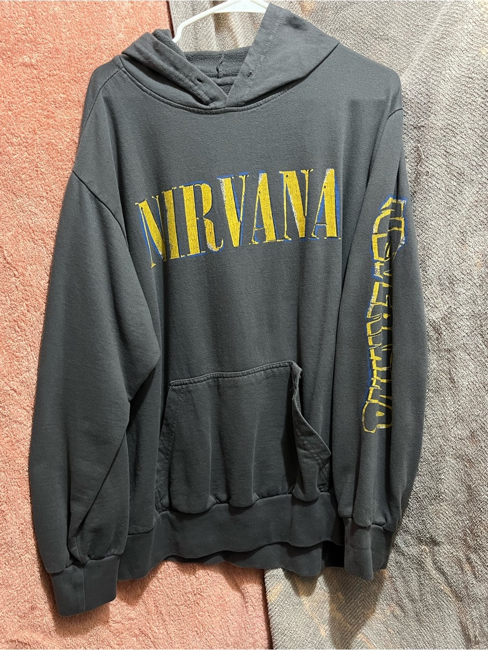 Nirvana Men's Black Graphic Hoodie Sweatshirt
